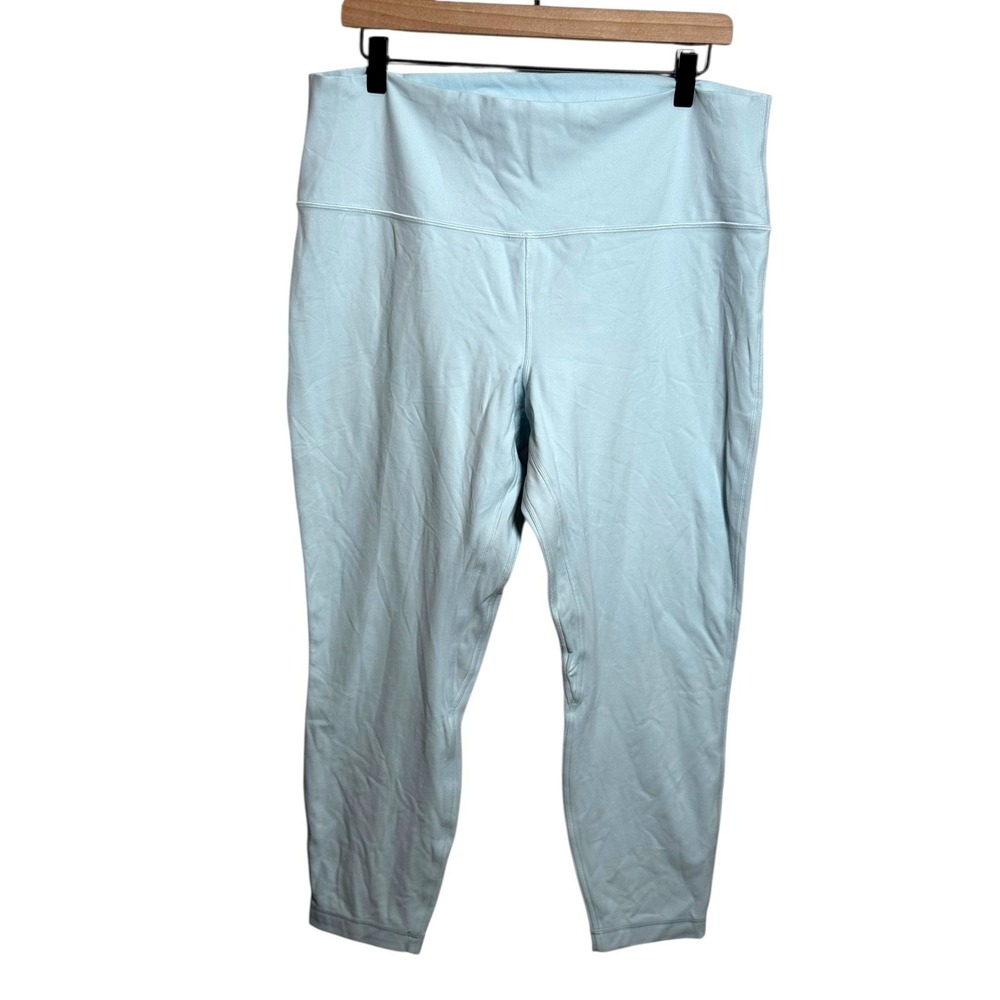 Lululemon Double Lined Align High-Rise Pant 25" | Icing‎ Blue | Sz 18 | NWOT